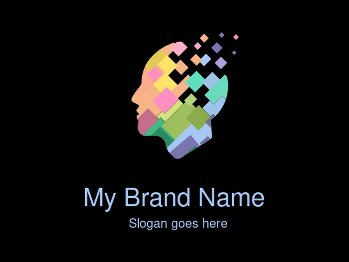 Abstract Human Head Logo